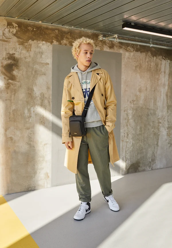 IAN CREST HOODIE - Sweatshirt - grey melange
