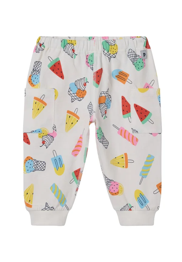 ICE CREAM PRINT - Tracksuit bottoms - snow white