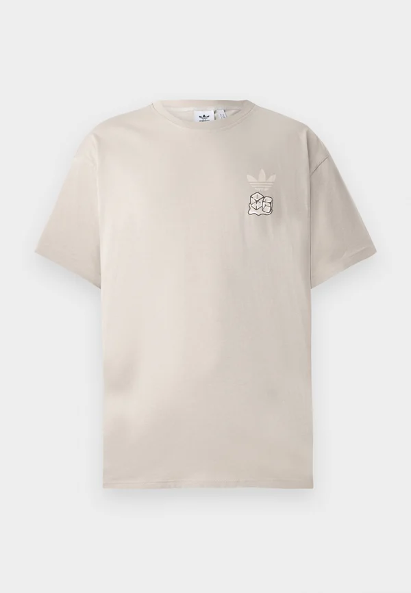 ICED LATTE TEE UNISEX - Print T-shirt - beige