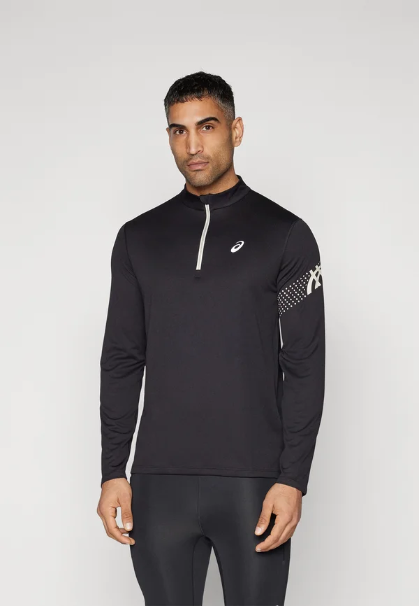 ICON 1/2 ZIP TOP - Long sleeved top - performance black