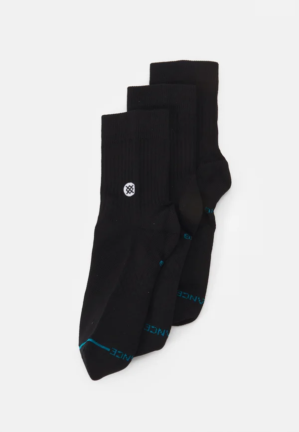 ICON QUARTER UNISEX 3 PACK - Socks - black
