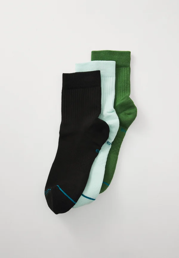 ICON QUARTER UNISEX 3 PACK - Socks - green