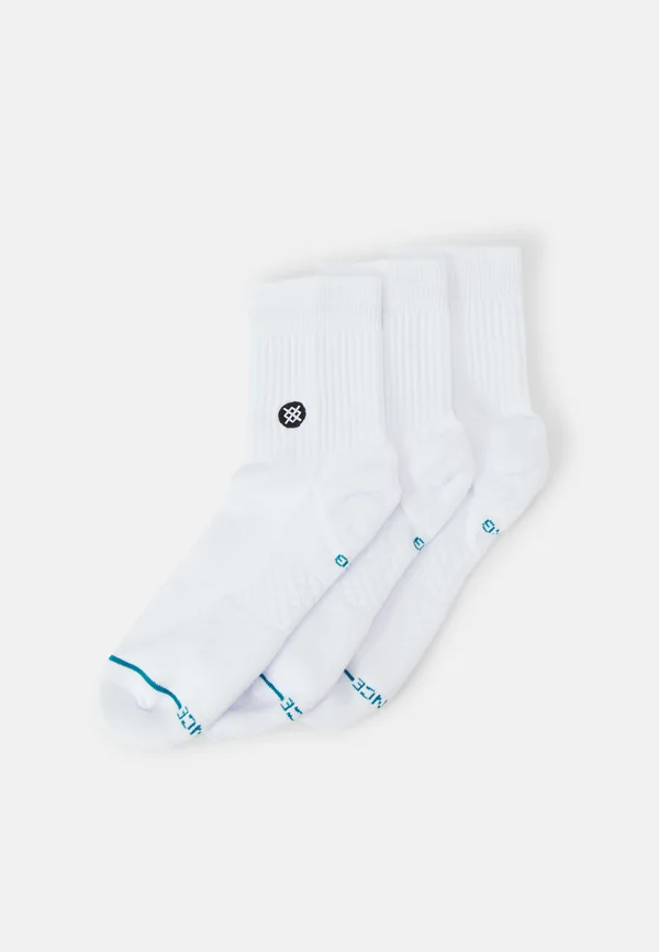 ICON QUARTER UNISEX 3 PACK - Socks - white