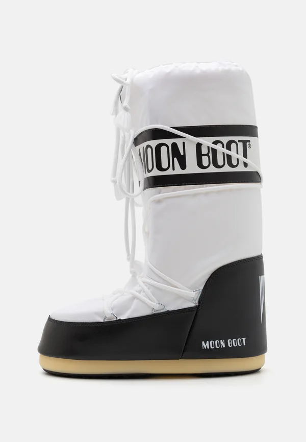 ICON UNISEX - Lace-up boots - black/white