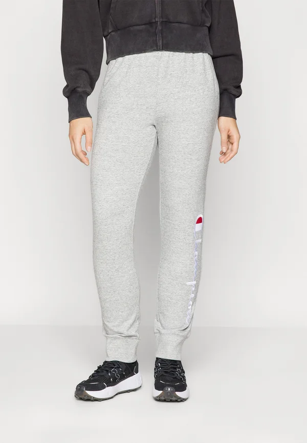 ICONS CUFF PANTS WITH LARGE LOGO - Tracksuit bottoms - grey