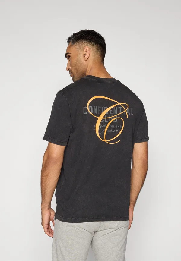 ICONS WASH CREWNECK WITH GRAPHICS - Print T-shirt - black