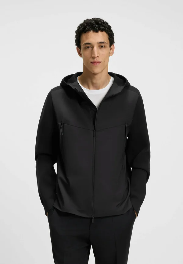 IMATTEO - Zip-up sweatshirt - black one
