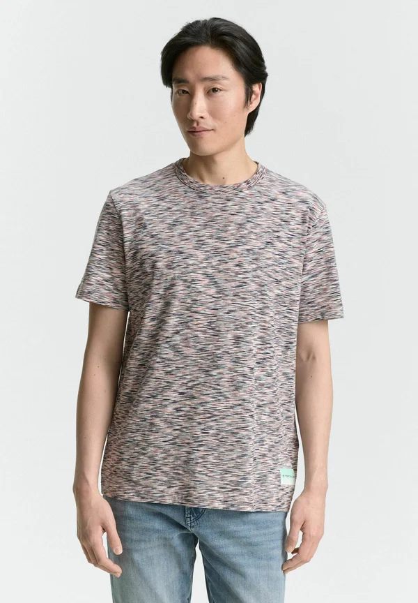 IN MELANGE-OPTIK - Basic T-shirt - white multicolor spacedye