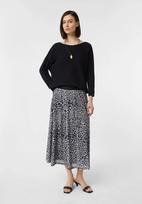 IN MIDI LÄNGE - A-line skirt - schwarz