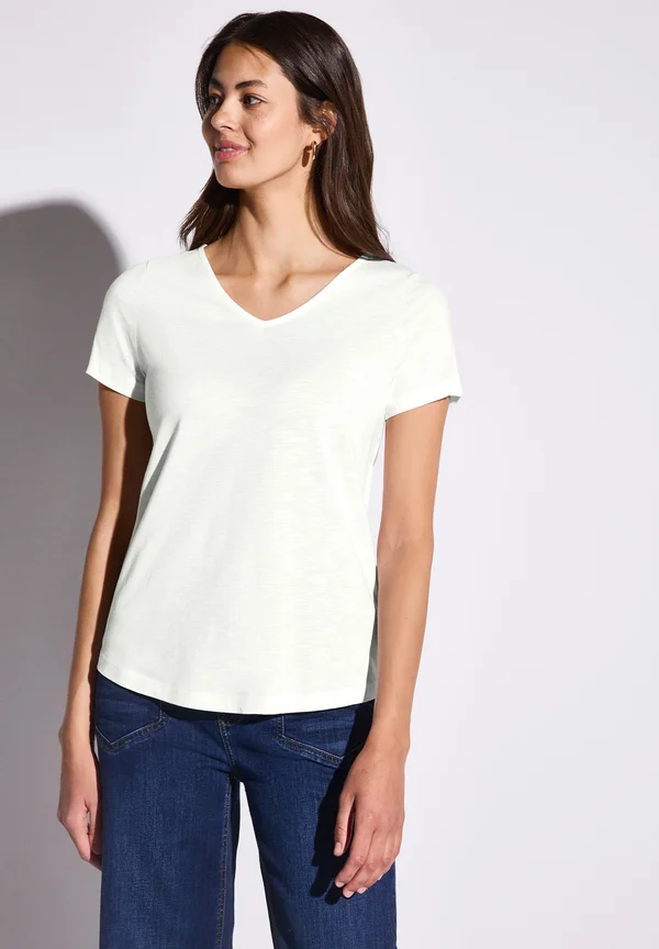 IN UNIFARBE - Basic T-shirt - weiß