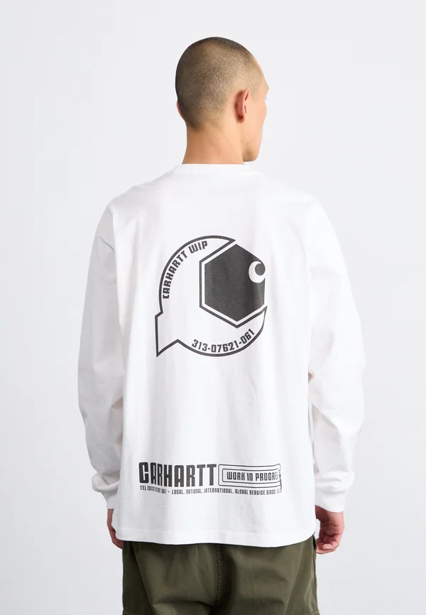 INDUSTRY - Long sleeved top - white/black
