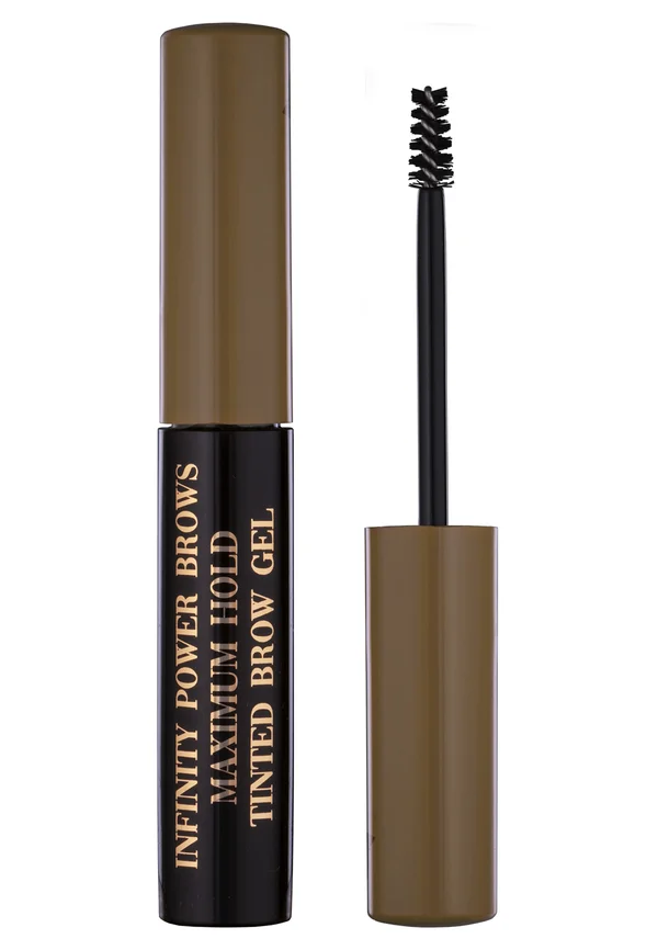 INFINITY POWER BROWS - MAXIMUM HOLD TINTED BROW GEL - Eyebrow gel - taupe