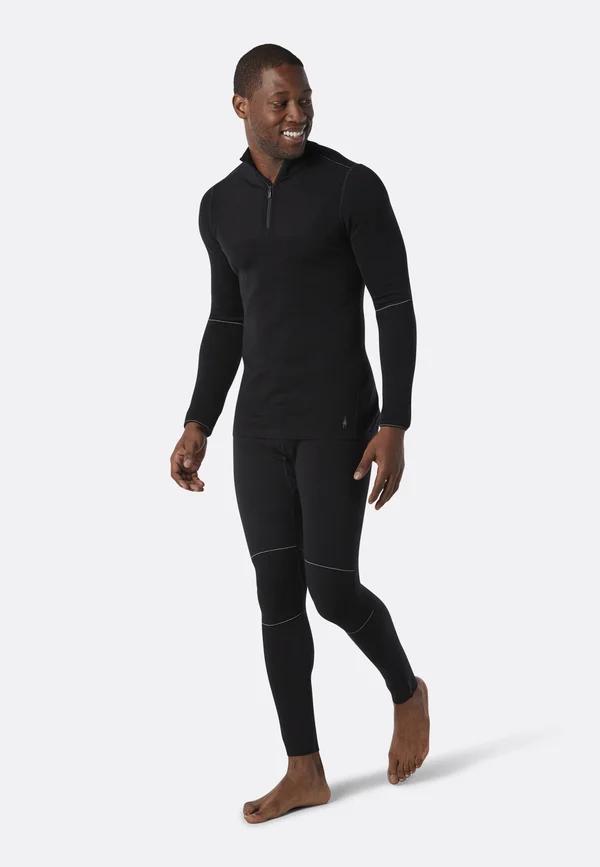 INTRAKNIT THERMAL MERINO BASE LAYER 1/4 ZIP - Undershirt - black white