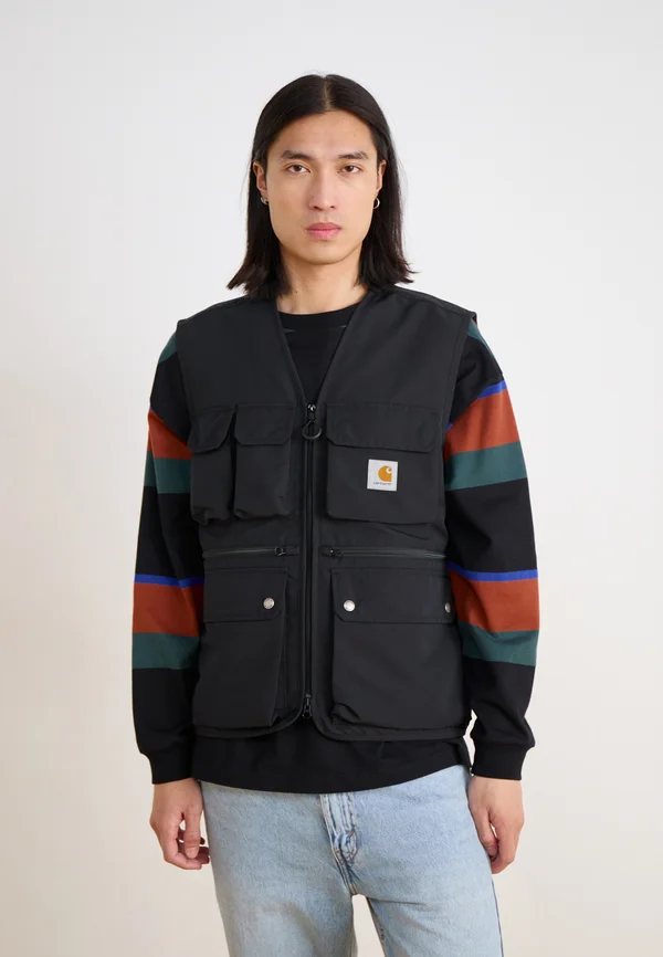 IRWIN VEST - Waistcoat - black