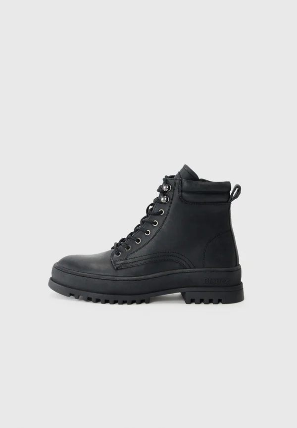 IUKA - Lace-up ankle boots - black