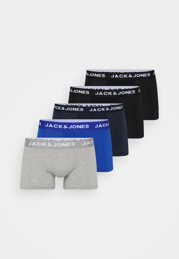 JACBASIC PLAIN TRUNKS 5 PACK - Trunks - black/navy/surf the web