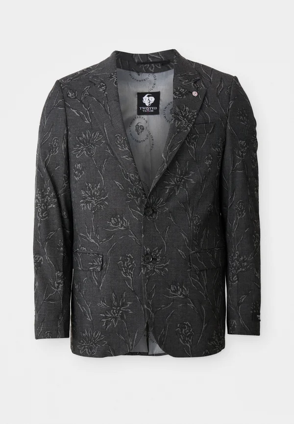 JACKET - Suit jacket - charcoal