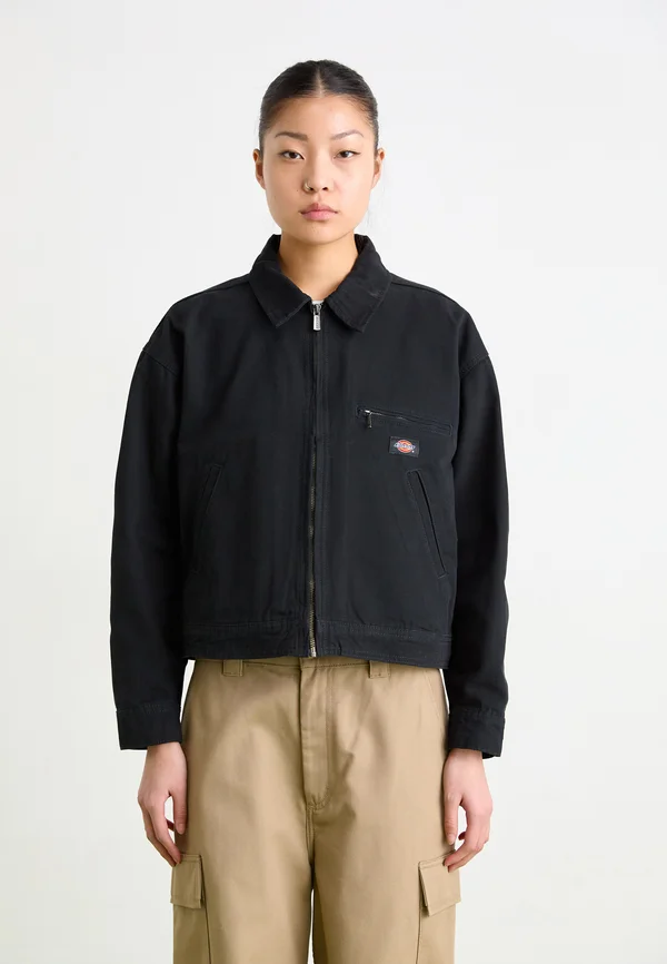 JACKET - Summer jacket - stone washed black
