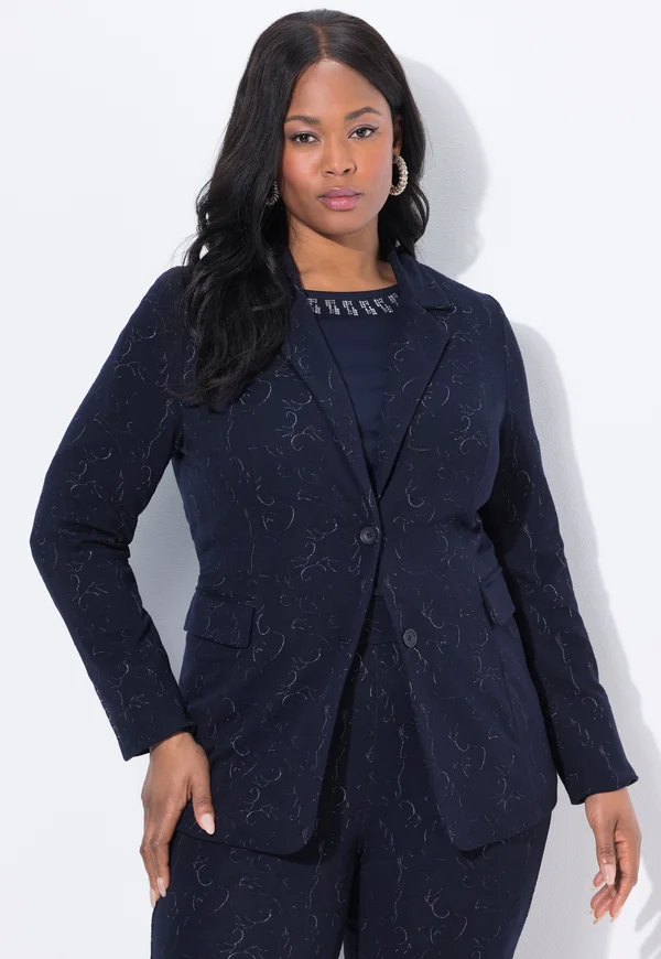 JACQUARD  - Blazer - dark marine