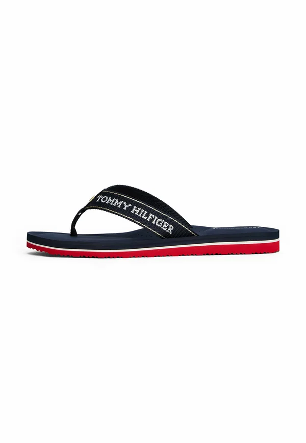 JACQUARD LOGO FINE CLEAT FLIP-FLOPS - Pool shoes - space blue