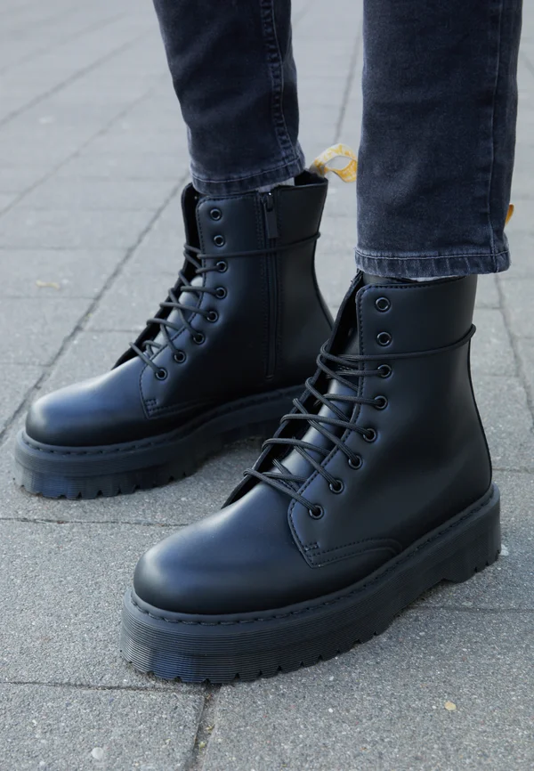 JADON II MONO - Platform ankle boots - black