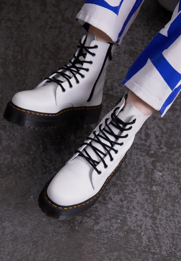 JADON - Lace-up ankle boots - white