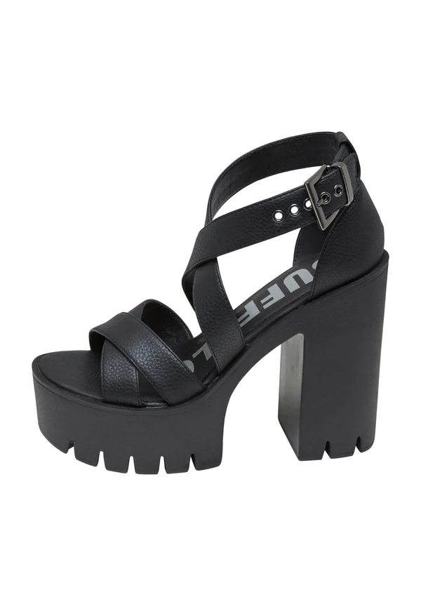 JALILA CROSS - Platform sandals - black