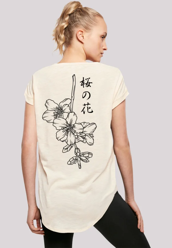 JAPAN FLOWER - Print T-shirt - whitesand