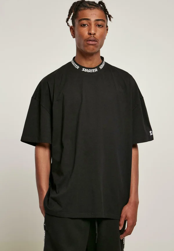 JAQUARD  - Print T-shirt - black