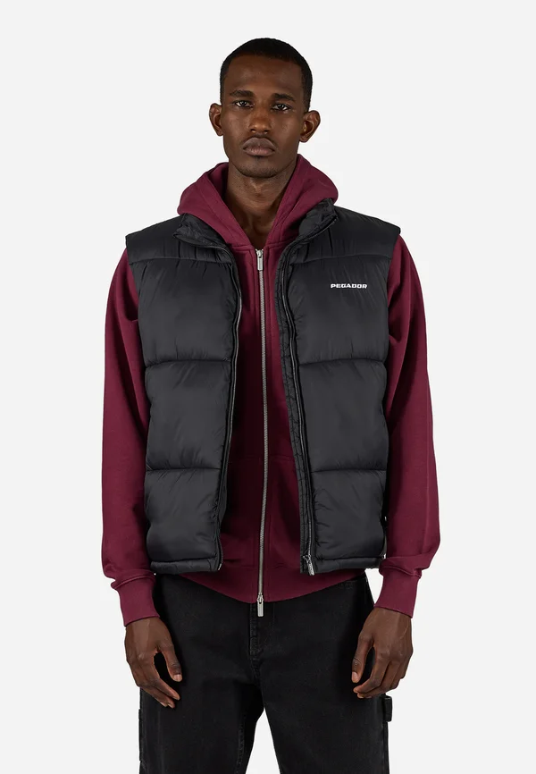 JASON PUFFER VEST - Waistcoat - black