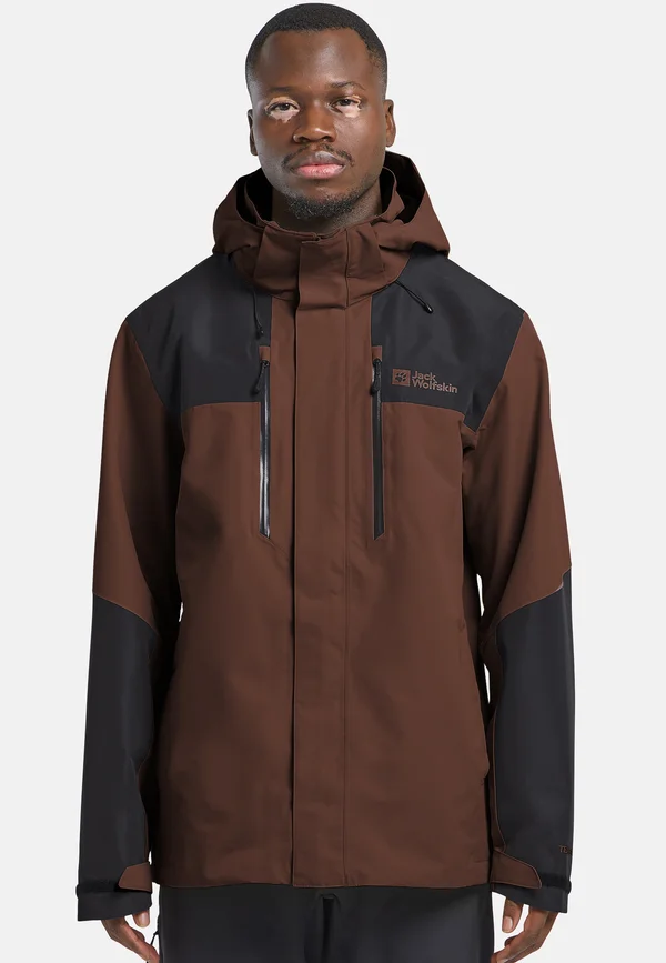 JASPER 2L JKT M - Waterproof jacket - hot choc