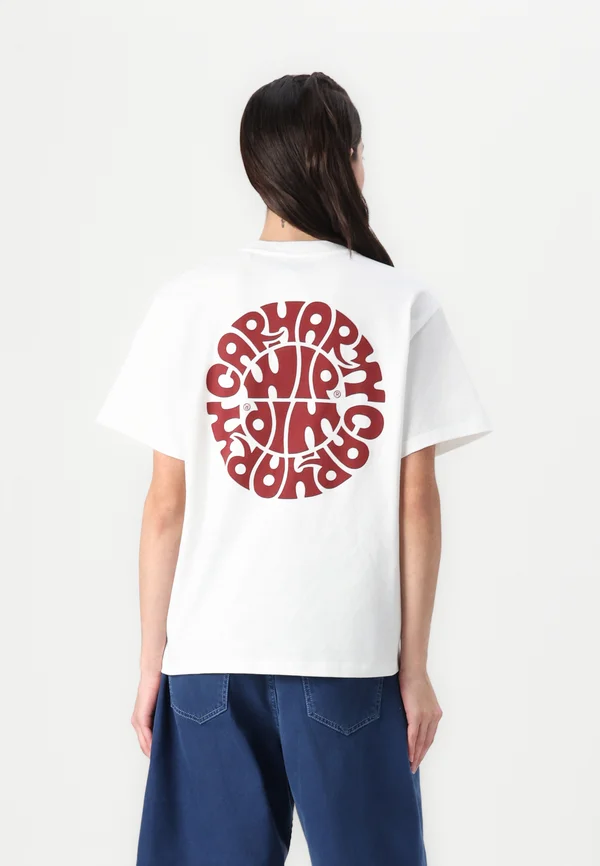 JAZZY - Print T-shirt - white/desire