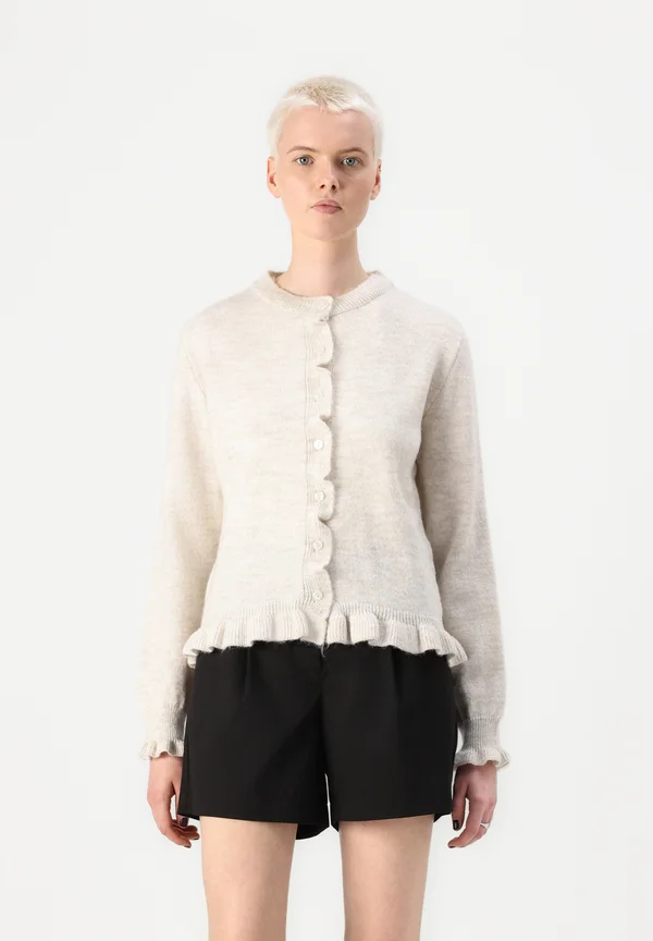 JDYLETTY ON FRILL - Cardigan - birch