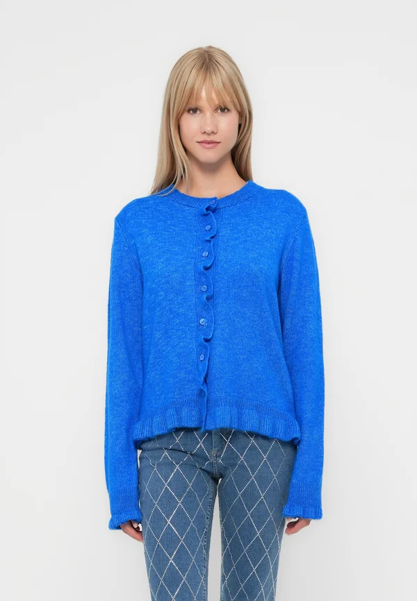 JDYLETTY ON FRILL - Cardigan - skydiver