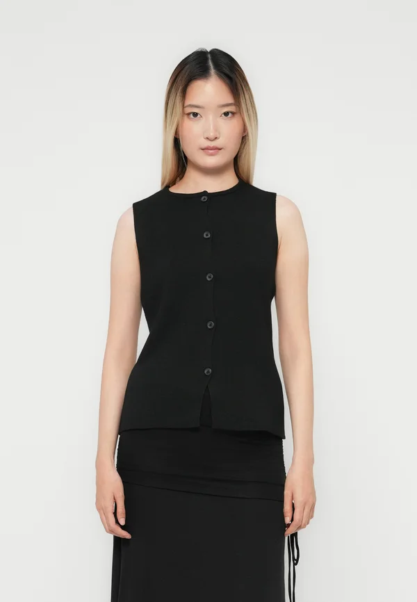 JDYPRIME LIFE ON FITTED VEST - Jumper - black