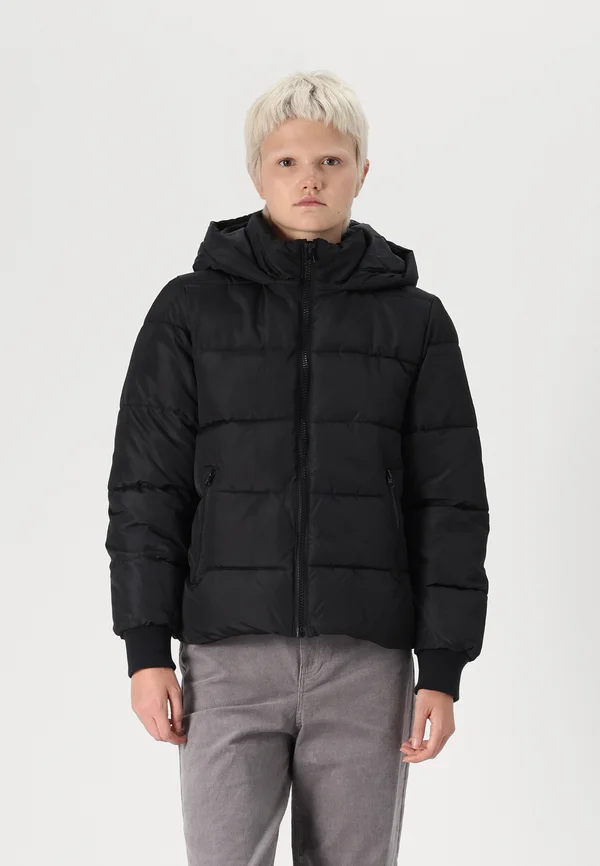 JDYVISKAS LIFE SHORT HOOD JACKET - Winter jacket - black