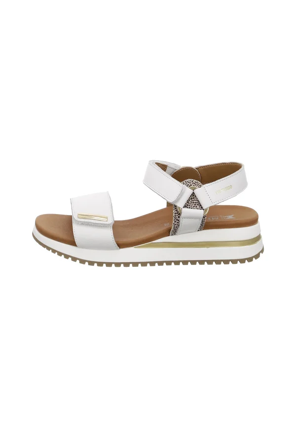 JEANIE - Wedge sandals - weiß