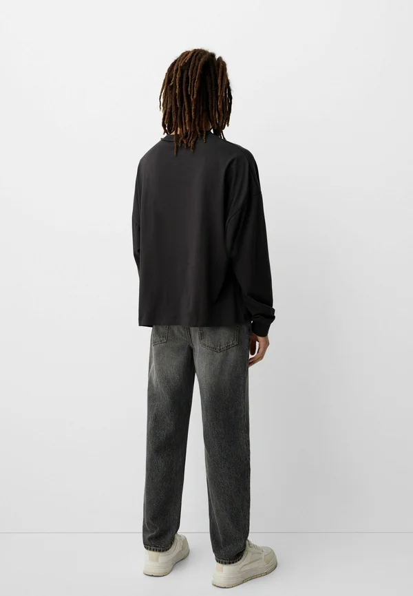 Jeans Tapered Fit - mottled dark grey