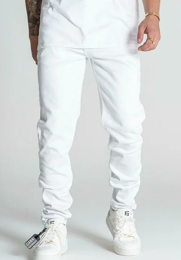 Jeans Tapered Fit - white