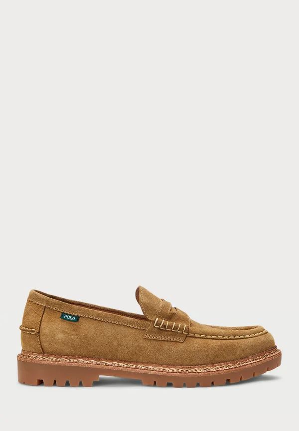 JETT LUG SOLE SUEDE PENNY LOAFER - Slip-ons - desert tan