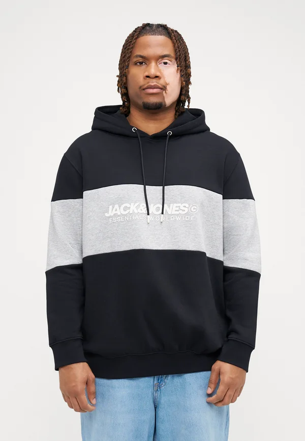 JJELEGACY BLOCKING HOOD - Hoodie - black