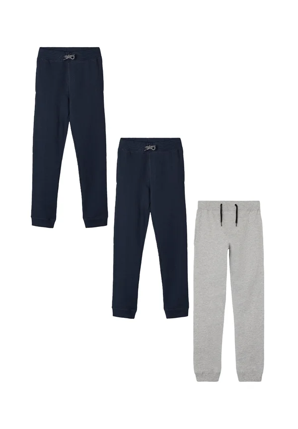 JOGGING 3 PACK - Tracksuit bottoms - blau grau