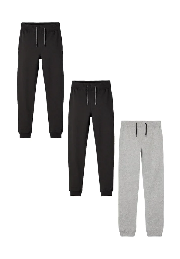 JOGGING 3 PACK - Tracksuit bottoms - schwarz dunkelgrau
