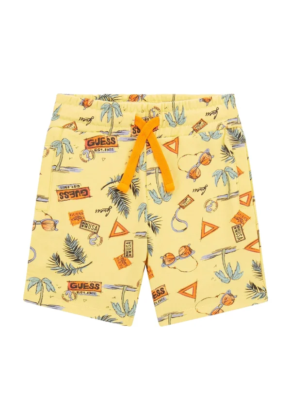 JOGGING-ALLOVER - Shorts - gelb