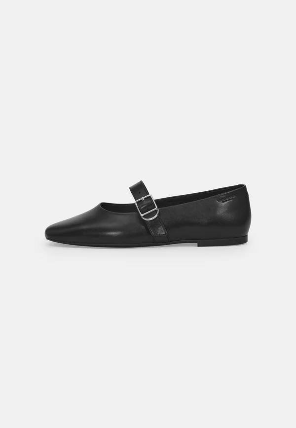 JOLIN - Ankle strap ballet pumps - black