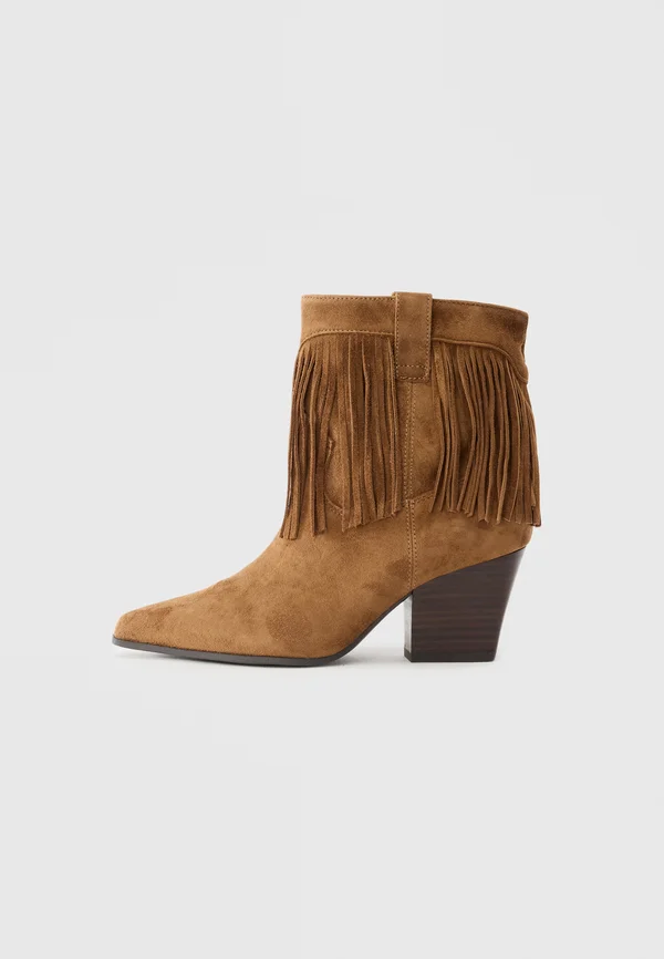 JOLLENE - Cowboy/biker ankle boot - dark brown