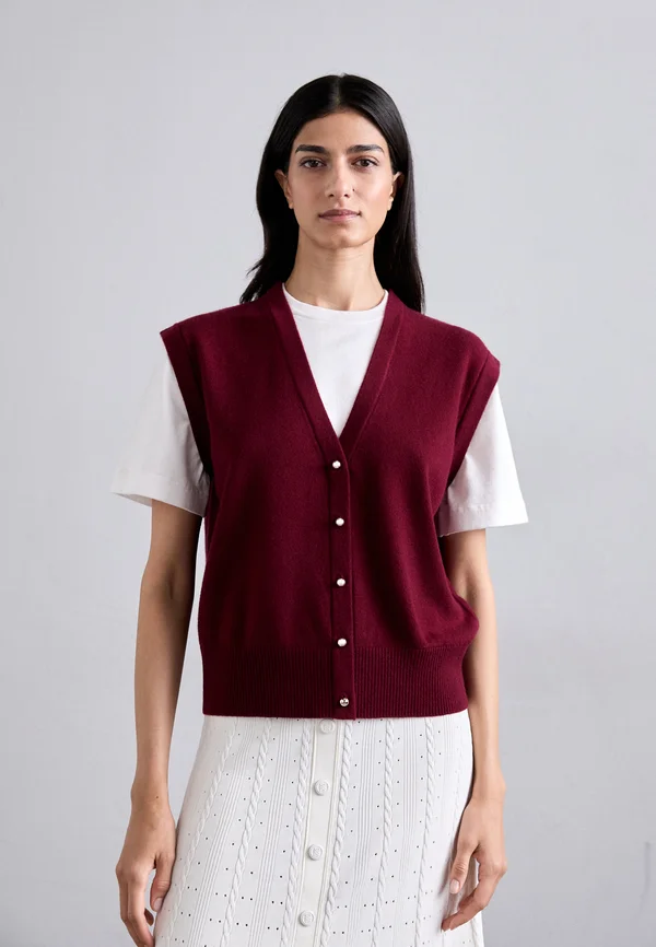 JONAS - Print T-shirt - bordeaux