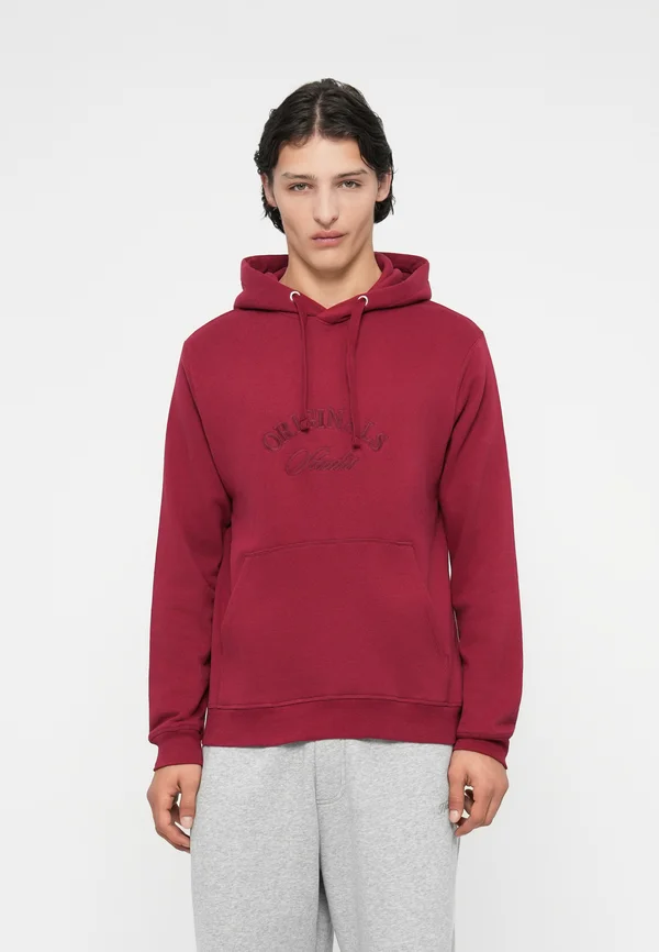 JORBLEECKER BRANDING HOOD - Sweatshirt - tibetan red detail:org