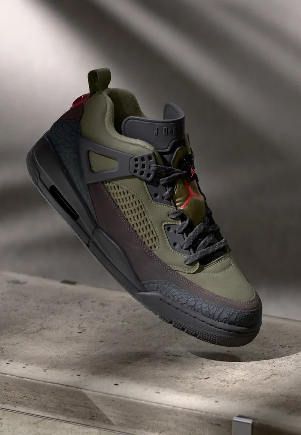 JORDAN SPIZIKE V2 - Trainers - medium olive/university red/black/baroque brown
