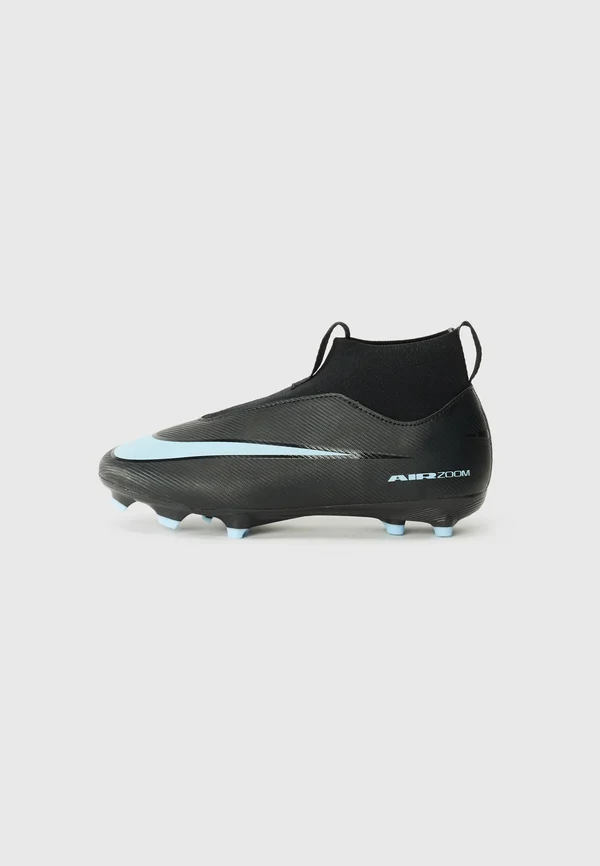 JR MERCURIAL ZOOM SUPERFLY 10 ACAD FGMG UNISEX - Firm-ground football boots - black/ice blue